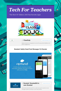 Tech For Teachers best of edition